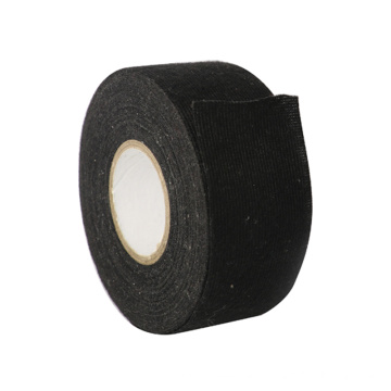 Black Color Double Sided Cloth Insulation Rubber Electrical Cotton Tape